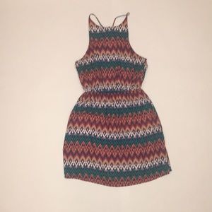 Aztec print/chevron print dress